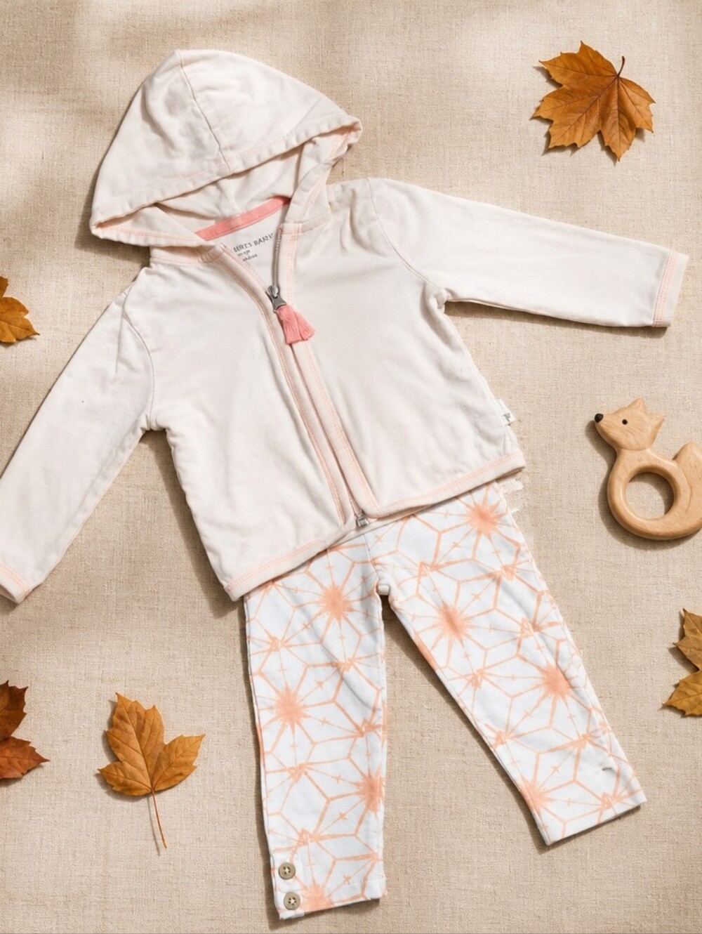 Burts bees baby girl outfit sz 6/9 months